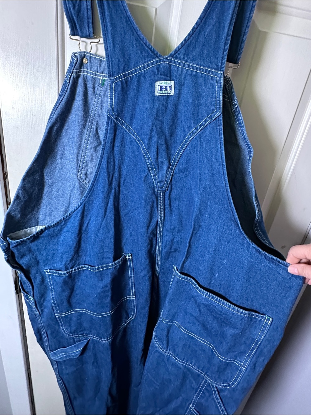 Liberty Men’s Denim Overalls Size 48x30 pre owned - Picture 8 of 12